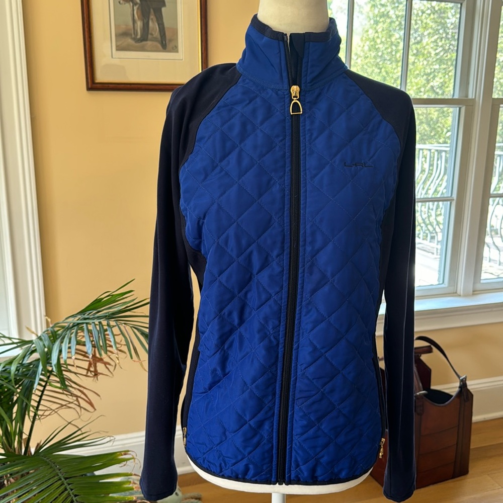 L-RL Lauren Active Ralph Lauren Quilted Lightweight Zip Front Jacket. Size S